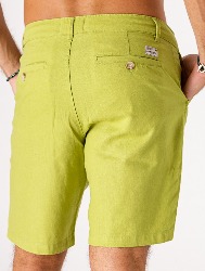 BERMUDA LINHO BLEND - VERDE OLIVA