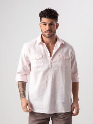 CAMISA ML LINHO RESORT ROSA