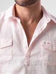 CAMISA ML LINHO RESORT ROSA