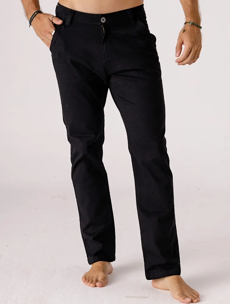 CALÇA SARJA C ELASTANO PRETA