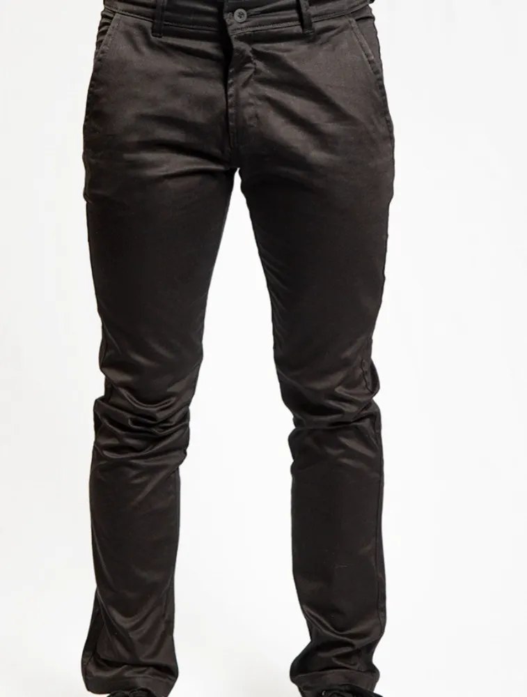 CALÇA SARJA CHINO PRETA