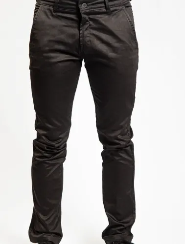 CALÇA SARJA CHINO PRETA