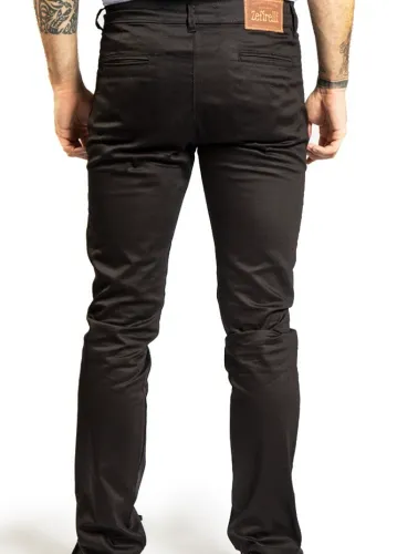 CALÇA SARJA CHINO PRETA