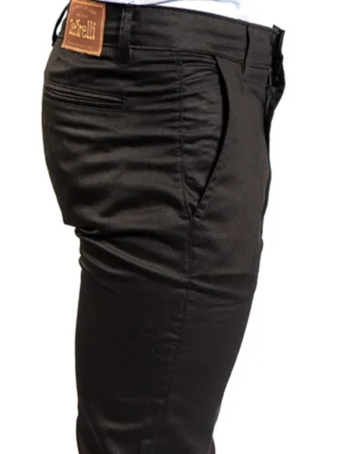 CALÇA SARJA CHINO PRETA
