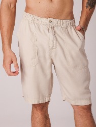 BERMUDA RELAX TENCEL POCKET - AREIA
