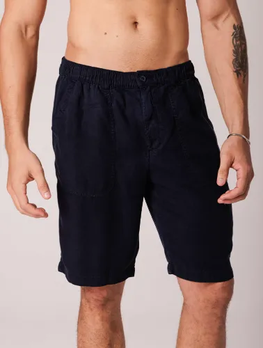 BERMUDA RELAX TENCEL POCKET - AZUL MARINHO