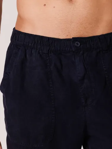 BERMUDA RELAX TENCEL POCKET - AZUL MARINHO
