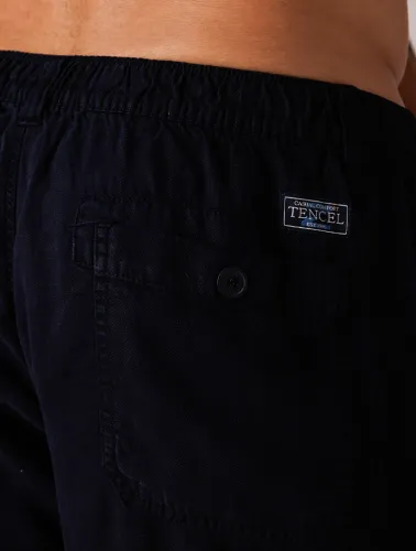 BERMUDA RELAX TENCEL POCKET - AZUL MARINHO