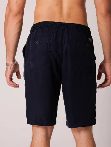 BERMUDA RELAX TENCEL POCKET - AZUL MARINHO
