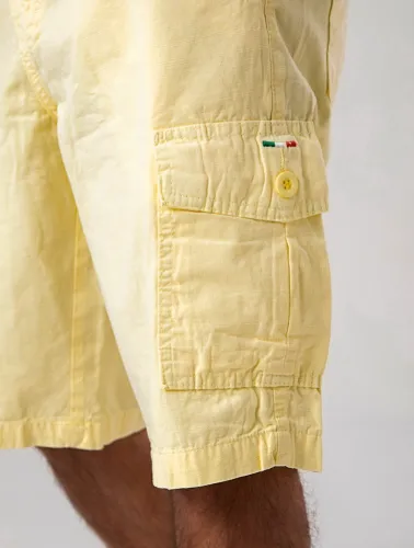BERMUDA CARGO SARJA AMARELO BEBÊ
