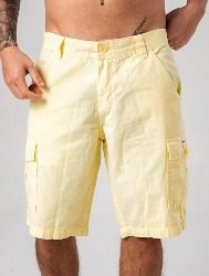 BERMUDA CARGO SARJA AMARELO BEBÊ