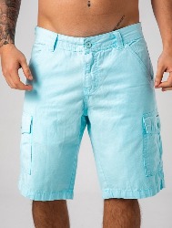 BERMUDA CARGO SARJA AZUL BEBÊ