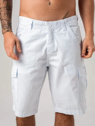 BERMUDA CARGO SARJA BRANCO