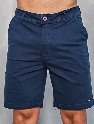 BERMUDA CHINO SARJA C/ELASTANO MARINHO