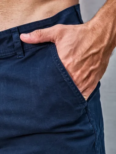 BERMUDA CHINO SARJA C/ELASTANO MARINHO