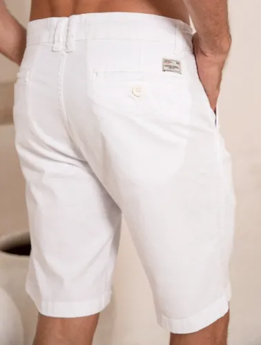BERMUDA CHINO SARJA C/ELASTANO BRANCO