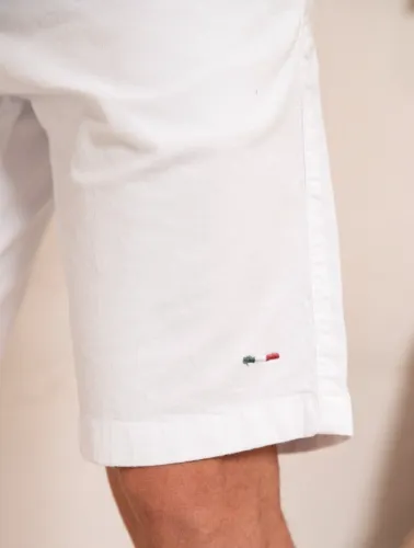 BERMUDA CHINO SARJA C/ELASTANO BRANCO