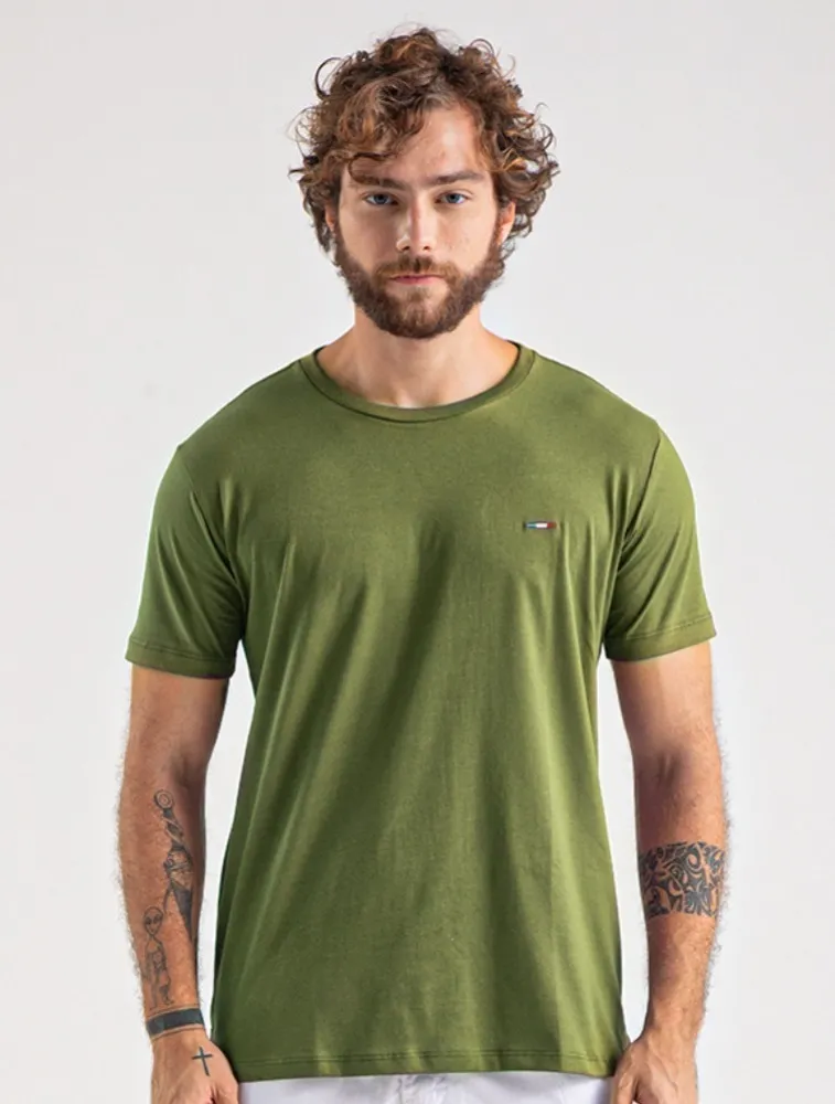 T SHIRT BÁSICA VERDE MUSGO