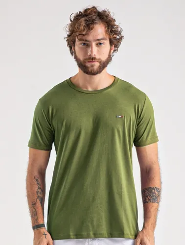 T SHIRT BÁSICA VERDE MUSGO