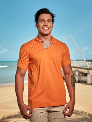 POLO COTTON PLUS LARANJA