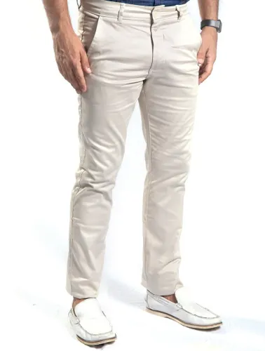 CALÇA SARJA CHINO AREIA