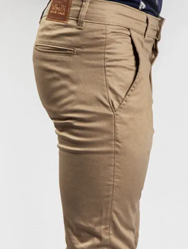 CALÇA SARJA CHINO BEGE