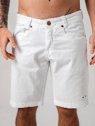 BERMUDA SARJA FIVE POCKET BRANCO