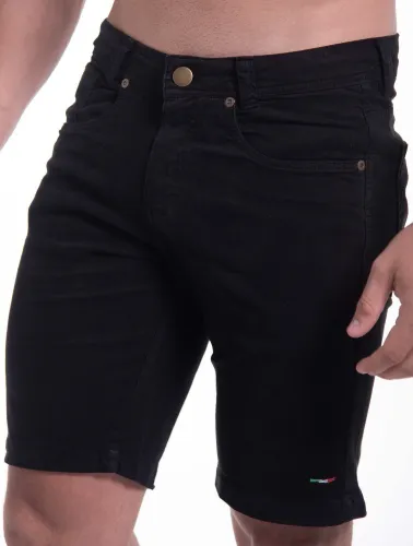 BERMUDA SARJA FIVE POCKET PRETA