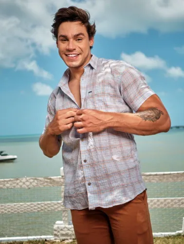 CAMISA MC XADREZ XADREZ AZUL COM VERMELHO