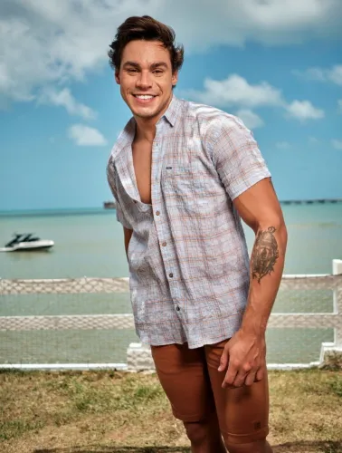 CAMISA MC XADREZ XADREZ AZUL COM VERMELHO