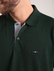 POLO ITALIA PIQUET C/ELASTANO - VERDE MUSGO
