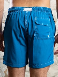 SHORT NAUTICO LISO - AZUL BIC
