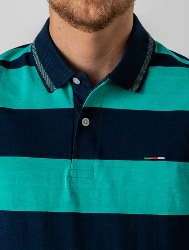 POLO COMFORT LISTRADA VERDE
