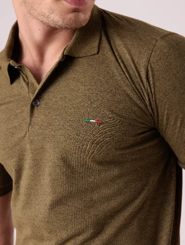 POLO DIFERENCIADA - MESCLA VERDE