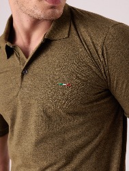 POLO DIFERENCIADA - MESCLA VERDE