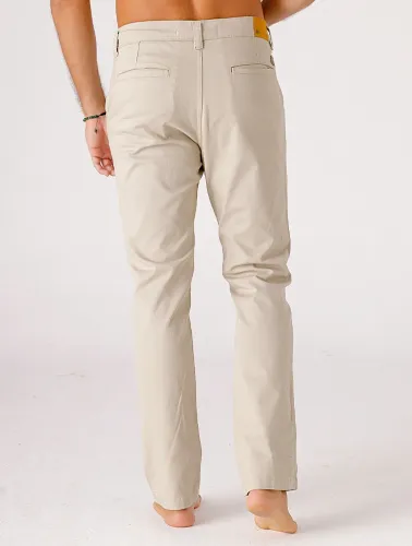 CALÇA SARJA C ELASTANO AREIA
