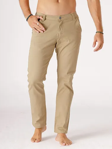 CALÇA SARJA C ELASTANO CAQUI