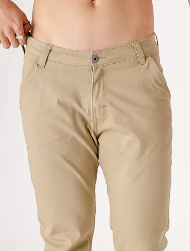 CALÇA SARJA C ELASTANO CAQUI