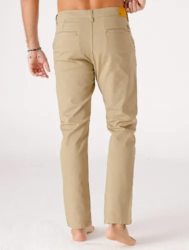 CALÇA SARJA C ELASTANO CAQUI