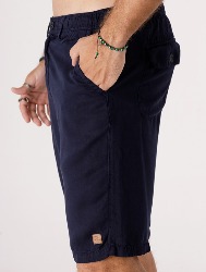 BERMUDA RELAX TENCEL  AZUL MARINHO