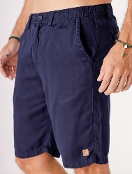BERMUDA RELAX TENCEL  AZUL MARINHO