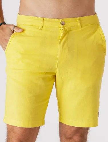 BERMUDA LINHO BLEND - AMARELO