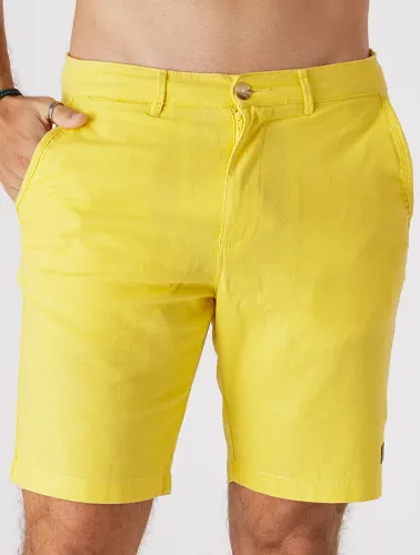 BERMUDA LINHO BLEND - AMARELO