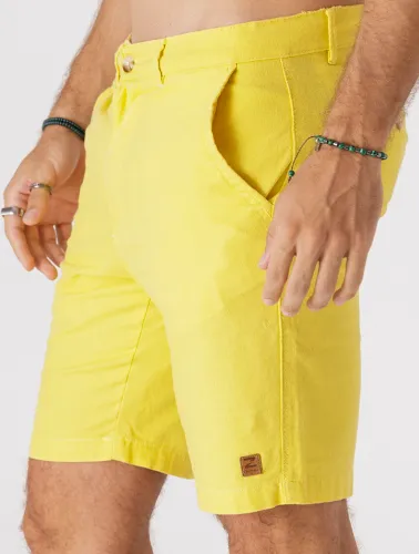 BERMUDA LINHO BLEND - AMARELO