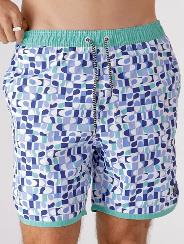 BERMUDA RETRÔ ESTAMPADA MILÃO