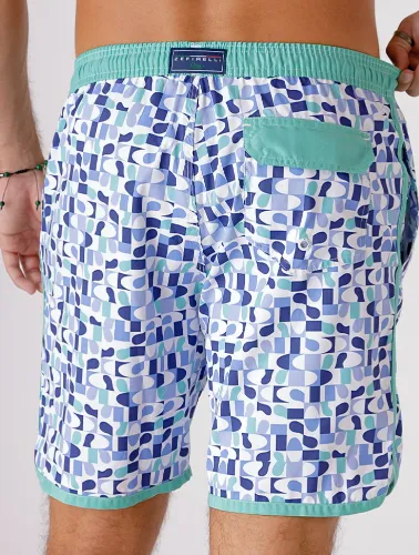 BERMUDA RETRÔ ESTAMPADA MILÃO
