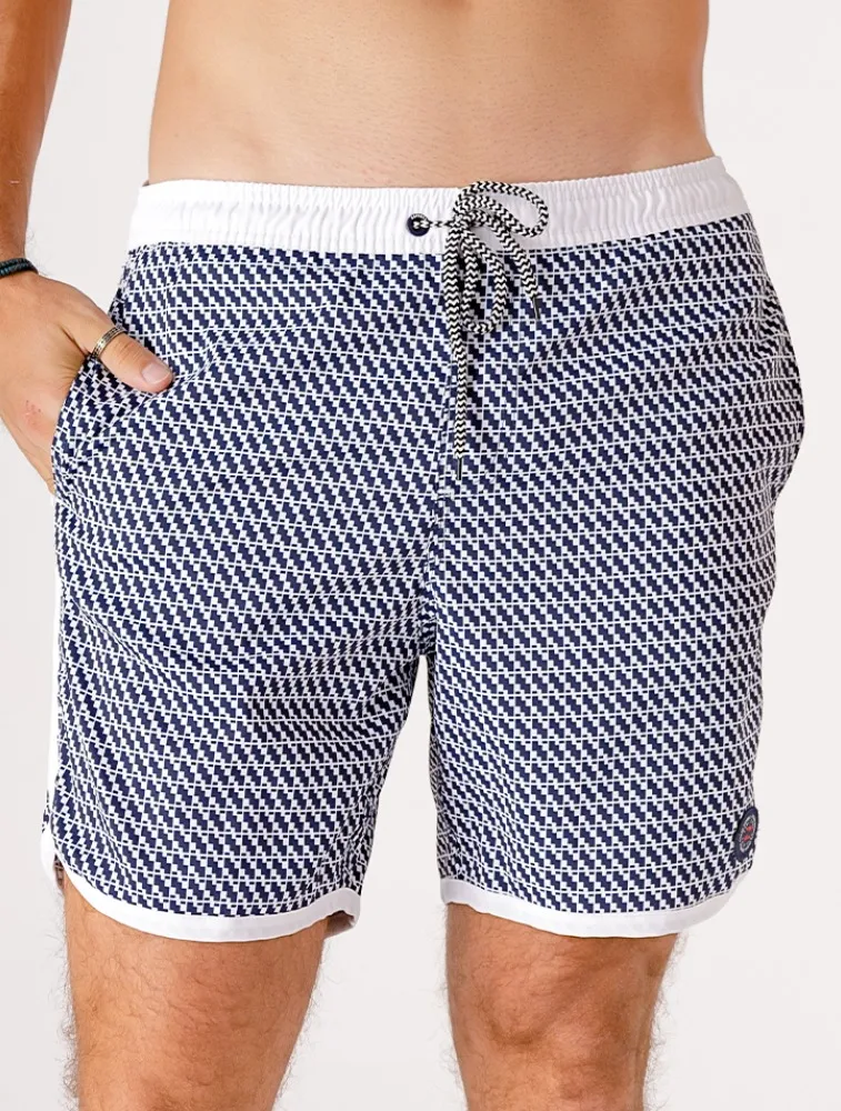 BERMUDA RETRÔ ESTAMPADA PISA