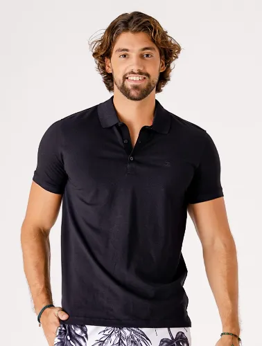 POLO PIMA PERUANA LISA PRETA