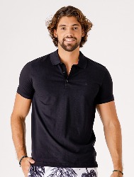 POLO PIMA PERUANA LISA PRETA