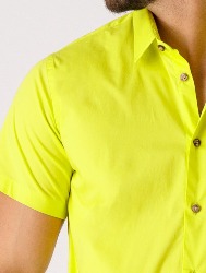 CAMISA MC TRIC FIO 50 ELAST VERDE LIMÃO